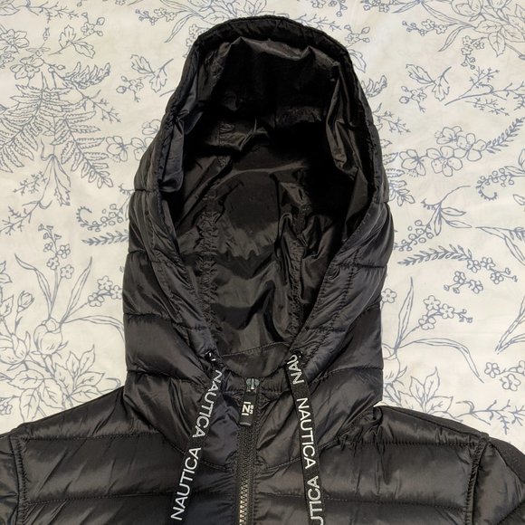 Nautica Synthetic Puffy Women's Jacket with Hood - Picture 10 of 14